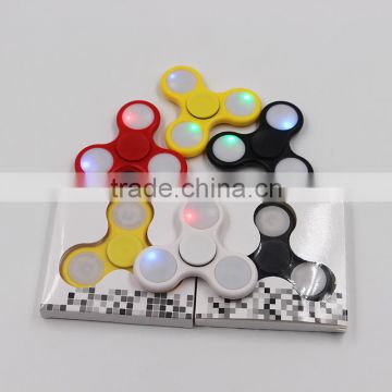 Cheapest private mould aluminum light spinner toy Adult fidget toys flashing led hand spinner