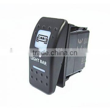Rocker Switches With LED Light Bar White photo-2