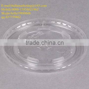 12-24 Oz. Clear Flat Plastic Lid With Straw Slot, High-quality Cold Drink Lids photo-5