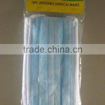 10 pc DIPOSABLE SURGICAL MASKS