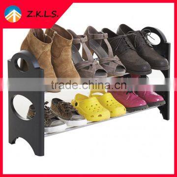 10 Layer Free Assembly Cheap Plastic Shoe Rack photo-3