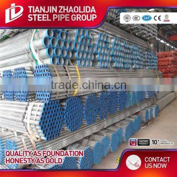 ASTM A53 GR A B ERW Building Material Q195 Q235 Erw Welded Pre Galvanized Round Structure Steel Pip of Weight per Ton photo-3