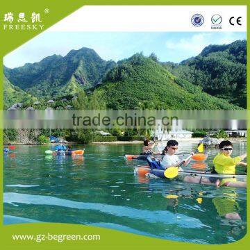 100% PC Plastic Crystal Clear Bottom Transparent Canoe /kayak for Sale photo-6