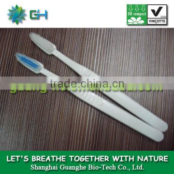 PLA 100% compostable plastic toothbrush