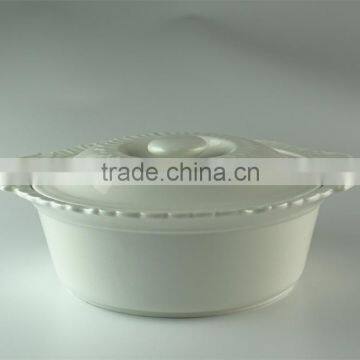 White Serveware Porcelain Serving soup Tureen with Lid