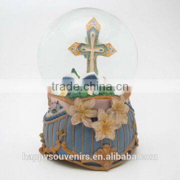 Creative Cross Resin Snow Globe snow globe