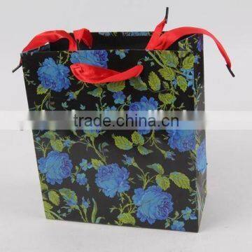 Flower Design Foldable Gift Bag / Shopping Paper Bag