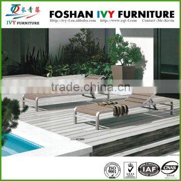 High Quality Outdoor Garden Rattan Chaise Lounge