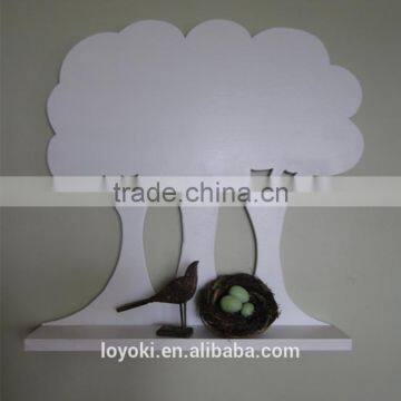 Woodland Shade Trees Wall Shelf White Lovely Wall Mounted Display Wood Shelf for Kids Room Wall Decor photo-2