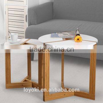 new style original sofa side table Eco-friendly bamboo coffee table