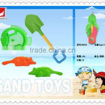 plastic 4PCS summer beach toys shovel and griddle set for sale