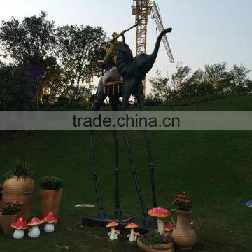 Fiberglass Long Legs Elephant Sculpture Tall 5m photo-3