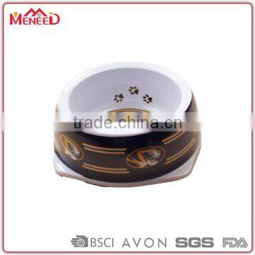 Round Shaped OEM Logo Designer Personalized Melamine Cat Bowl Without Rubber Ring photo-4