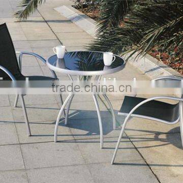 Promotion alfresco sling garden chairs set furniture set