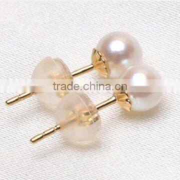 Ladies Designs 6-6.5 mm Akoya Pearl Earring photo-5