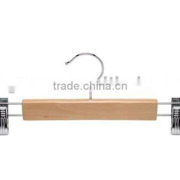 wooden garment clothes hanger