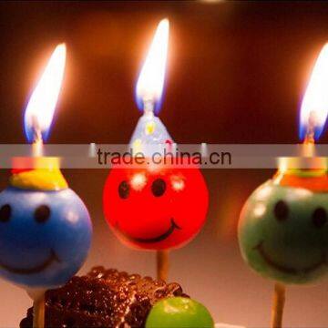 Wholesale Smile Face Birthday Candle for Children Celebration