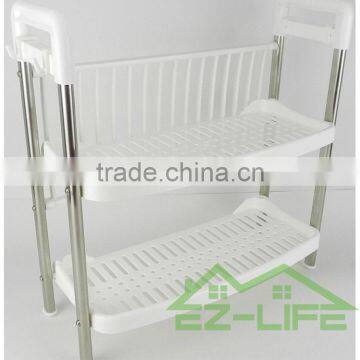 2017 Best Selling 2 Tiers Chrome Plated Kitchen Accessory Dish Rack/ Dish Drainer/Plate Rack photo-2