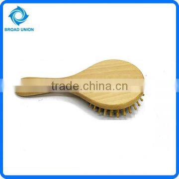 Round Hair Brush Wooden Comb Hair photo-2