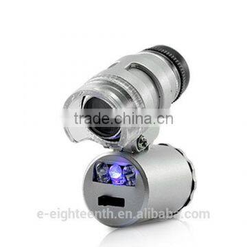 New MG9882 60X MiniLED+UV Lamp Hot Sell Loupe Pocket Microscope Jewelry Magnifier photo-2