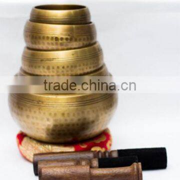 High Quality Handmade in Nepal Curved Hammered Tibetan Meditation Singing Bowl photo-6