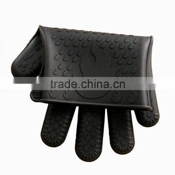 Fashion Kitchen Tool Microwave Oven Mitt Heat Resistant Grilling BBQ Silicone Gloves for Kitchen photo-5