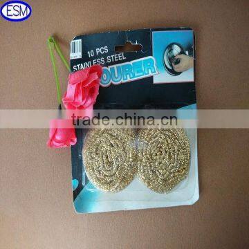 2015 Hot Sale Blister Card Stainless Steel Pot Scrubber photo-6