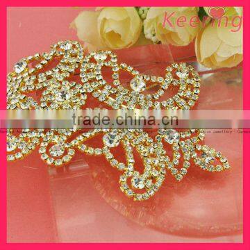 wholesale fashion gold crystal embelishment for lady bag WRE-045