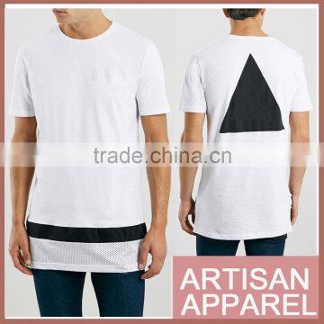 white Mesh T-Shirt Plain Men T Shirt Made Of 100% Cotton Slim Fit Style in stock