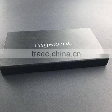 Black Mysterious Perfume Gift Magnet Rigid Paperboard Handmade Box photo-5