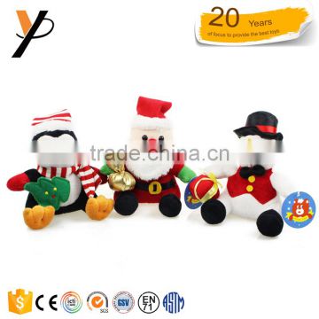 Stuffed christmas ornaments gift promotional plush christmas toys