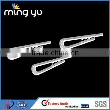 High Quality Low Price Ps Material Transparent Plastic Tooth Clip for Shirt Package 4.6cm in length