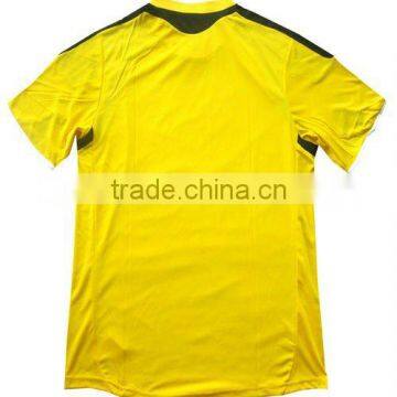 2015 100% miro polyester soccer training shirt in china