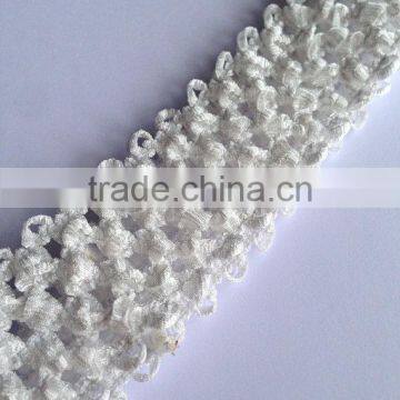 New Arrival High Quality 1.5" Wide Elastic Handmade Plain Crochet Headband for Baby Tutu Tops Girl Accessories Hairband photo-3