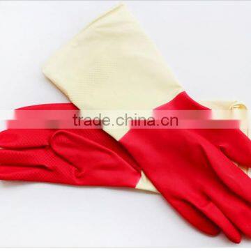 GZY 2015 Kitchen and Restaurant White Joint Red Tpr Gloves photo-2