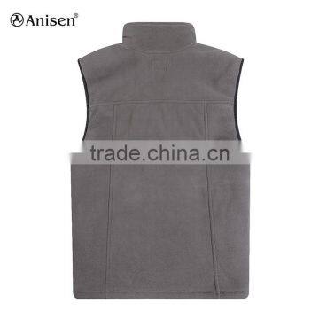 Wholesale Anti-pilling Fleece Sherpa Fleece Men Custom Vest photo-2
