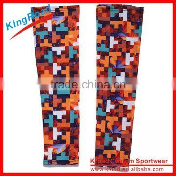 Custom Elastic Lycra Sublimation Slimming Arm Sleeves With UV Sun Protection photo-2