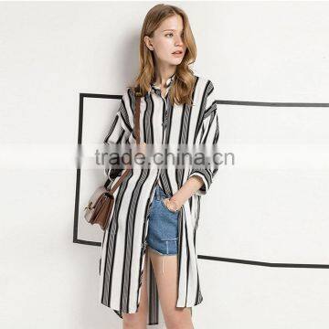 Maxnegio Elongated T Shirt Ladies Blouses Top photo-2