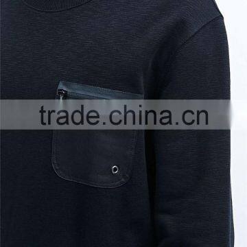 OEM Winter Chest Zipper Pocket Hoodies Mens Hoodie Wholesale photo-4