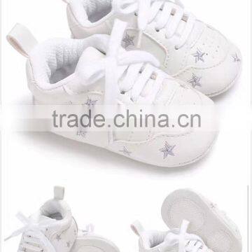 Infant Shoe Baby Girl Shoes White Star Pattern Lovely Baby Sport Shoes photo-5