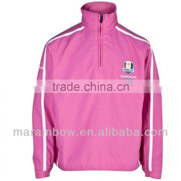 long Sleeve Teflon Coated peached microfibre golf windshirt with lightweight lining