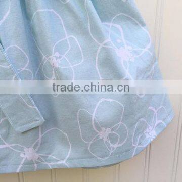 Light Blue Skirts Children's Clothing Baby Girl Dresses Elastic Waistband Ruffle Skirt photo-3