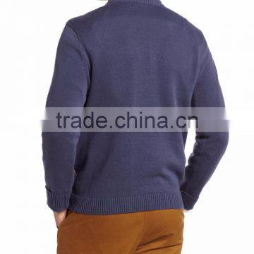 Men Gray Blue Sweater Drunk Reindeer Pattern Christmas Sweater With Led Light photo-2