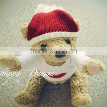 Free Knit Pattern for Hat Earflaps,knit Hat With Ball Top,winter Knitted Black Ski Mask Hat Knitting Pattern photo-2