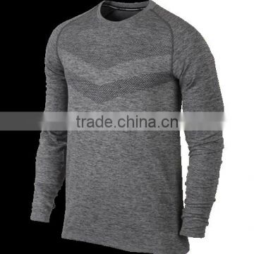 Mens seamless compression long sleeves under base layer tops