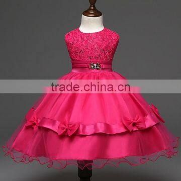 2017High Quality Girls Sequins Wedding Dress Girls Party Dresses# F0005 photo-2