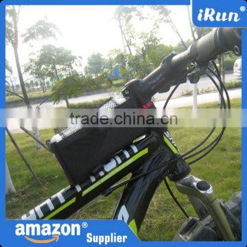 Cycling Bike Bicycle Trame Front Basket Tube Pannier Bag For Smart Cell Phone and Towel - Black Bike Tube Box - Accept Custom