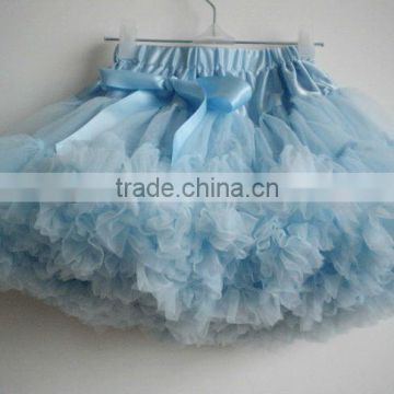 light blue baby girl fluffy pettiskirts girl's tutu skirts