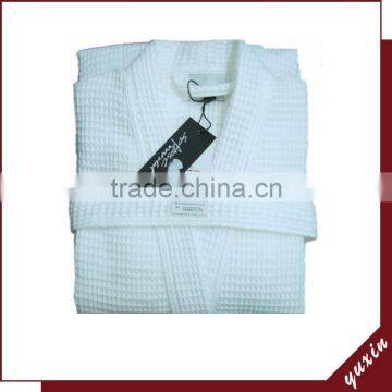 Waffle robe Customized Logo Cheap Cotton Waffle Hotel Bath Robe WR1-0014