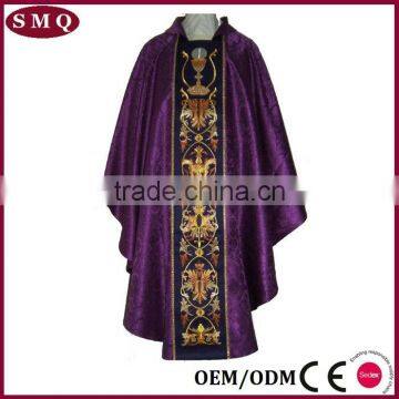 Catholic Church Vestment Wholesale Luxury Pupular Red Choir Robe photo-5